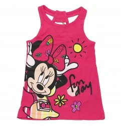 Παιδικό Καλοκαιρινό Φορεματάκι Disney "Minnie Mouse" – Fun Day – 100% Βαμβάκι – Φούξια (YE10119FUSHIA) - Καλοκαιρινά φορέματα