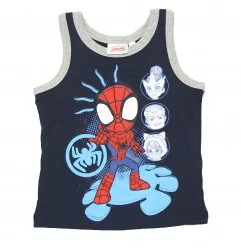 Παιδικό Καλοκαιρινό Σετ Marvel Spidey "Amazing Friends" – Αμάνικη Μπλούζα & Σορτσάκι 100% Βαμβάκι (YE10237.NAVY)