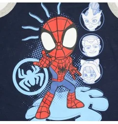 Παιδικό Καλοκαιρινό Σετ Marvel Spidey "Amazing Friends" – Αμάνικη Μπλούζα & Σορτσάκι 100% Βαμβάκι (YE10237.NAVY) - Καλοκαιριν...