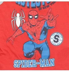 Παιδική Καλοκαιρινή Πιτζάμα Spider-Man "Protector" – 100% Βαμβακερή Κόκκινο/Γκρι (YE20080RED) - Πιτζάμες Καλοκαιρινές
