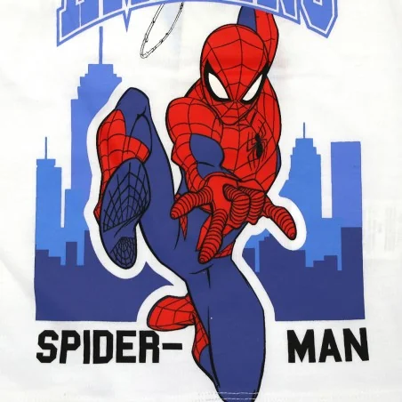 Παιδικό Αμάνικο Μπλουζάκι Spider-Man "Amazing" – 100% Βαμβακερό Λευκό (YE10183WHITE)