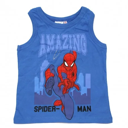 Παιδικό Αμάνικο Μπλουζάκι Spider-Man "Amazing" – 100% Βαμβακερό Royal Blue (YE10183BLUE) - Αμάνικα μπλουζάκια