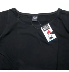 Γυναικείο Βαμβακερό Νυχτικό Plus Size Big T-Shirt Disney Minnie Mouse Μαύρο (DIS MF 53 04 B869 PLUS BLACK)