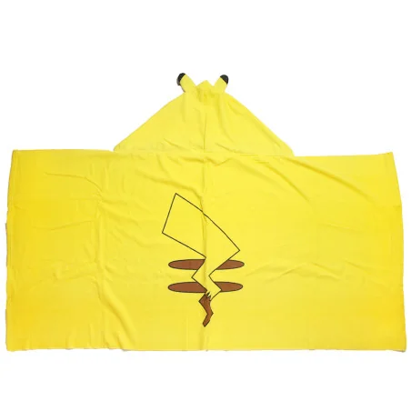 Παιδική Πετσέτα Κάπα / Θαλάσσης με Κουκούλα Pikachu Pokémon "Lightning" one size (70x140cm) – 100% Microfiber (EZ18218)