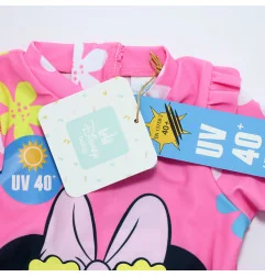 Βρεφικό Αντηλιακό Μπλουζάκι Μαγιό Disney Minnie Mouse "Dark Pink flower" – UV 40+ (EZ05011D.Pink)