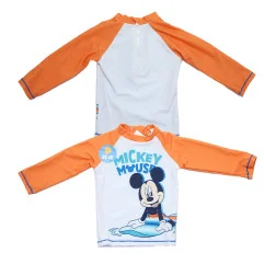 Βρεφικό Αντηλιακό Μπλουζάκι Μαγιό Disney Mickey Mouse "Orange Sun & Fun" – UV 40+ (EZ05018orange) - Βρεφικά μαγιό