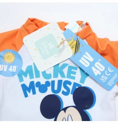 Βρεφικό Αντηλιακό Μπλουζάκι Μαγιό Disney Mickey Mouse "Orange Sun & Fun" – UV 40+ (EZ05018orange)