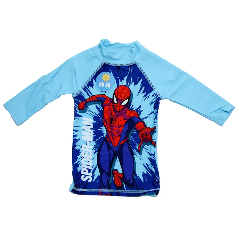 Παιδικό Αντιηλιακό Μπλουζάκι Μαγιό Spiderman UV 40+ Light Blue (EZ18203)
