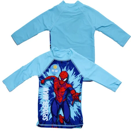Παιδικό Αντιηλιακό Μπλουζάκι Μαγιό Spiderman UV 40+ Light Blue (EZ18203)