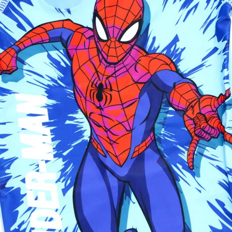 Παιδικό Αντιηλιακό Μπλουζάκι Μαγιό Spiderman UV 40+ Light Blue (EZ18203)
