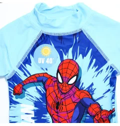 Παιδικό Αντιηλιακό Μπλουζάκι Μαγιό Spiderman UV 40+ Light Blue (EZ18203) - Κατηγορίες