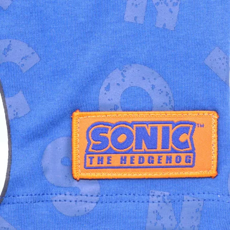 Αγορίστικη Κοντομάνικη Μπλούζα Sonic "Top Speed" – Μπλε με Λευκά Μανίκια -100% Βαμβάκι (EZ10121.BLUE)
