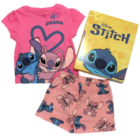 Κοριτσίστικη Καλοκαιρινή Πυζάμα Lilo & Stitch σε Κουτί Δώρου – Ροζ Μπλούζα & Ανοιχτό Ροζ Σορτς 100% Βαμβάκι (EZ20033.PINK) Κοριτσίστικη Καλοκαιρινή Πυζάμα Lilo & Stitch σε Κουτί Δώρου – Ροζ Μπλούζα & Ανοιχτό Ροζ Σορτς 100% Βαμβάκι (EZ20033.PINK)