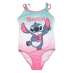 Κοριτσίστικο Ολόσωμο Μαγιό Disney Lilo & Stitch "Heart" – Ντεγκραντέ Γαλάζιο/Μέντα με Ροζ (EZ18233PINK) - Ολόσωμα μαγιό
