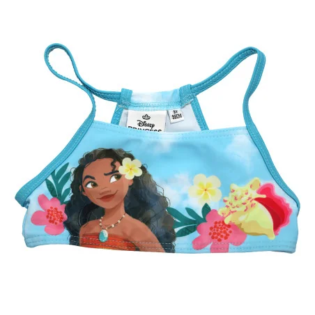 Παιδικό Μαγιό Μπικίνι Disney Princess "Vaiana / Moana" – Γαλάζιο Tie-Dye με Κρόσσια (EZ18223BLUE)
