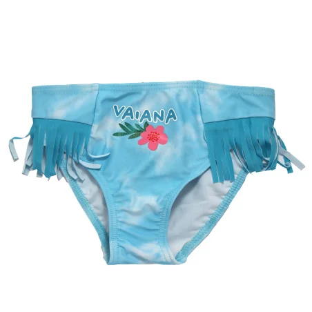 Παιδικό Μαγιό Μπικίνι Disney Princess "Vaiana / Moana" – Γαλάζιο Tie-Dye με Κρόσσια (EZ18223BLUE)