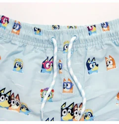 Αγορίστικο Μαγιό Σορτσάκι Bluey "Swimming Fun" – Ανοιχτό Γαλάζιο με All-Over Μοτίβο Microfiber & Εσωτερικό Δίχτυ (EZ18178.LBlue)