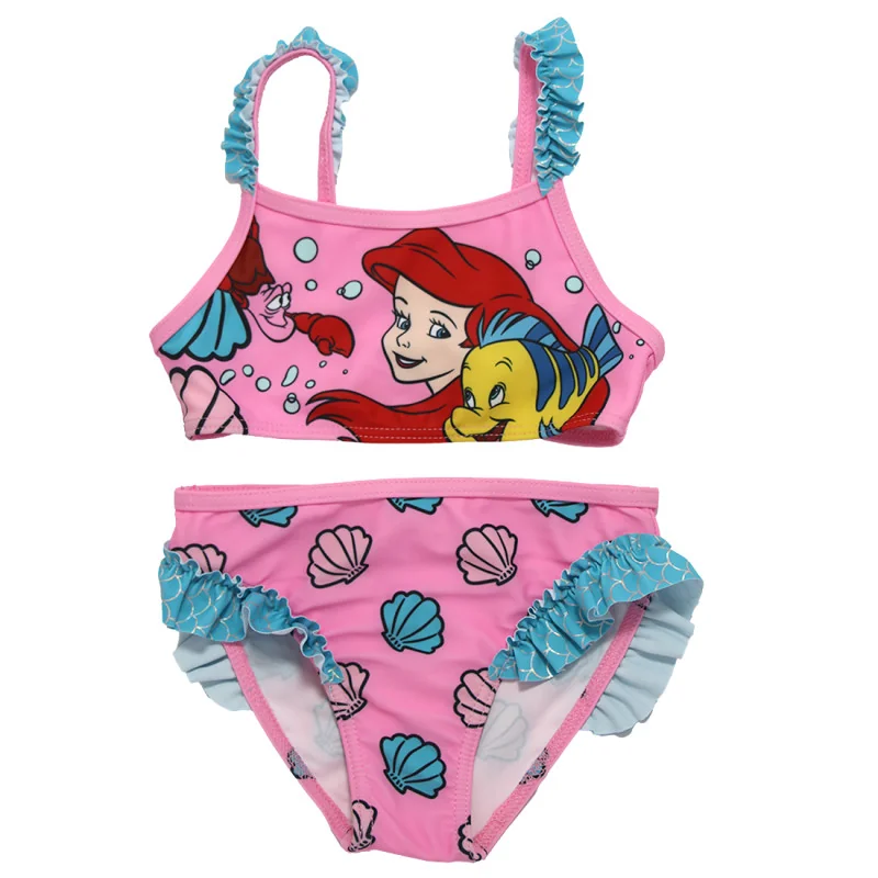 Παιδικό Μαγιό Μπικίνι Disney Princess "Ariel" – Ροζ με Γαλάζια Βολάν & Μοτίβο Κοχύλια (EZ18011PINK) Παιδικό Μαγιό Μπικίνι Disney Princess "Ariel" – Ροζ με Γαλάζια Βολάν & Μοτίβο Κοχύλια (EZ18011PINK)