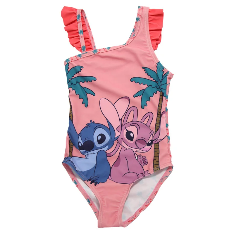 Παιδικό Ολόσωμο Μαγιό Disney Lilo & Stitch "Stitch & Angel" – Ροζ με Διακοσμητικά κοραλί Βολάν (EZ18066PINK) Παιδικό Ολόσωμο Μαγιό Disney Lilo & Stitch "Stitch & Angel" – Ροζ με Διακοσμητικά κοραλί Βολάν (EZ18066PINK)