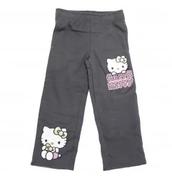 Παιδικό Παντελόνι Φόρμας Hello Kitty "Wide Leg" – Σκούρο Γκρι / Γραφίτης (HY10374D.Grey) - Παντελόνια - Φόρμες