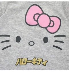 Παιδικό Μακρυμάνικο Μπλουζάκι Hello Kitty – Ανοιχτό Γκρι Μελανζέ (HY10371grey)