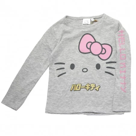 Παιδικό Μακρυμάνικο Μπλουζάκι Hello Kitty – Ανοιχτό Γκρι Μελανζέ (HY10371grey) Παιδικό Μακρυμάνικο Μπλουζάκι Hello Kitty – Ανοιχτό Γκρι Μελανζέ (HY10371grey)