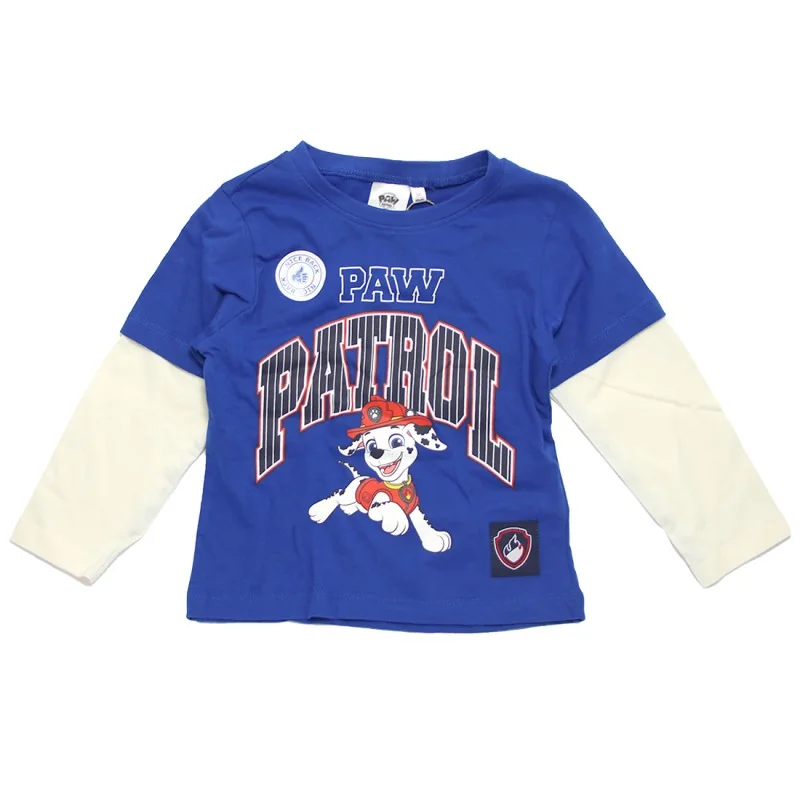 Παιδικό Μακρυμάνικο Μπλουζάκι Paw Patrol "Marshall 03" Διπλής Όψης 2-in-1 Look – Μπλε- 100% Βαμβάκι (HY10051BLUE) Παιδικό Μακρυμάνικο Μπλουζάκι Paw Patrol "Marshall 03" Διπλής Όψης 2-in-1 Look – Μπλε- 100% Βαμβάκι (HY10051BLUE)