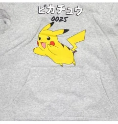 Παιδική Μπλούζα Φούτερ με Κουκούλα Pokémon "Pikachu 0025" – Ανοιχτό Γκρι Μελανζέ (HY10292GREY) - Μπλούζες φούτερ