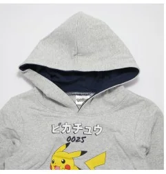Παιδική Μπλούζα Φούτερ με Κουκούλα Pokémon "Pikachu 0025" – Ανοιχτό Γκρι Μελανζέ (HY10292GREY) - Μπλούζες φούτερ