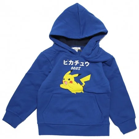 Παιδική Μπλούζα Φούτερ με Κουκούλα Pokémon "Pikachu 0025" – Μπλε (HY10292BLUE)