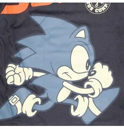 Παιδικό μακρυμάνικο μπλουζάκι Sonic The Hedgehog με Διπλό Μανίκι (2-in-1) – Σκούρο Γκρι & Ανοιχτό Γκρι (HY10287DGREY)