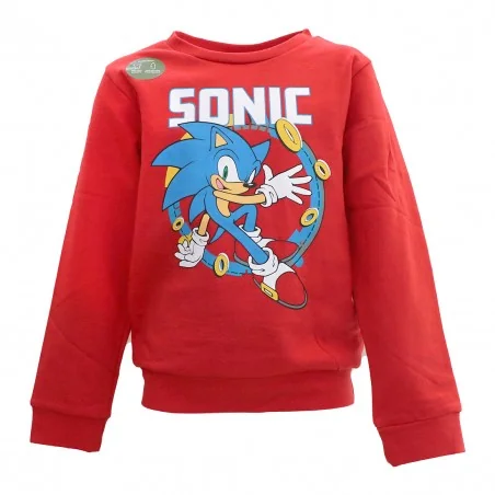 Παιδική Μπλούζα Φούτερ Sonic The Hedgehog για αγόρια– Κόκκινη (XH61196) - Μπλούζες φούτερ