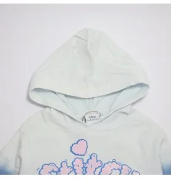 Παιδική Μπλούζα Φούτερ με Κουκούλα Disney Stitch Ombré – Λευκό & Ανοιχτό Μπλε (HY10170Blue)
