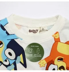 Παιδικό μακρυμάνικο μπλουζάκι Bluey & Bingo All-Over Print – Εκρού / Off-White (HY10352)