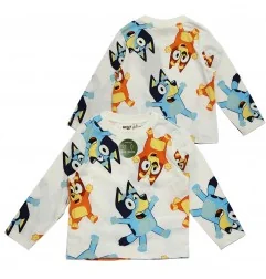 Παιδικό μακρυμάνικο μπλουζάκι Bluey & Bingo All-Over Print – Εκρού / Off-White (HY10352) - Μπλουζάκια Μακρυμάνικα (μακό)