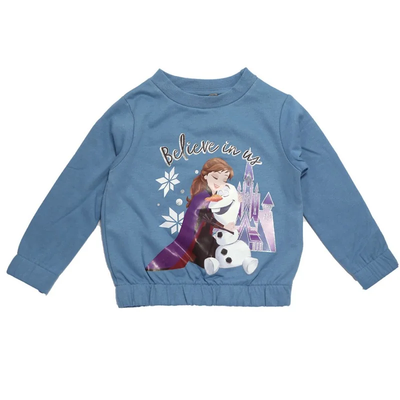 Παιδική μπλούζα φούτερ Disney Frozen "Believe in us" – Μπλε / Ρουά (XH1252 Blue)