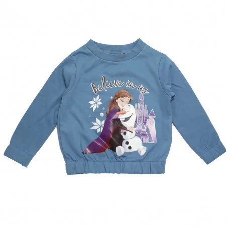 Παιδική μπλούζα φούτερ Disney Frozen "Believe in us" – Μπλε / Ρουά (XH1252 Blue) - Μπλούζες φούτερ