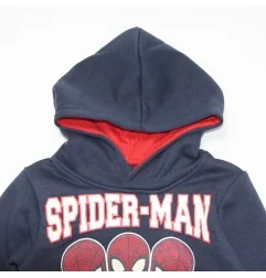 Παιδική μπλούζα φούτερ με κουκούλα Marvel Spider-Man με Τσέπη Καγκουρό & Στάμπα Πλάτης – Σκούρο Μπλε (XH1085 Navy) - Μπλούζες...