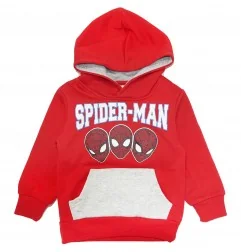 Παιδική μπλούζα φούτερ με κουκούλα Marvel Spider-Man με Τσέπη Καγκουρό & Στάμπα Πλάτης – Κόκκινη (XH1085 Red ) - Μπλούζες φούτερ