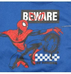 Παιδική μπλούζα φούτερ Marvel Spider-Man "Beware of Danger" – Μπλε (HY10031BLUE) - Μπλούζες φούτερ