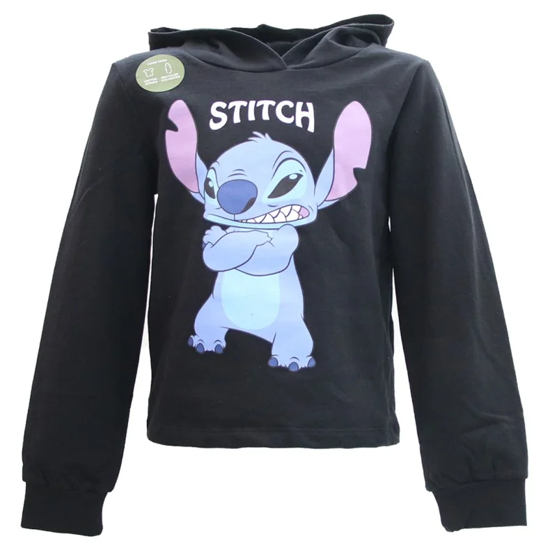 Παιδική μπλούζα φούτερ με κουκούλα Disney Stitch Eco-Friendly – Μαύρη (XH60692) Παιδική μπλούζα φούτερ με κουκούλα Disney Stitch Eco-Friendly – Μαύρη (XH60692)