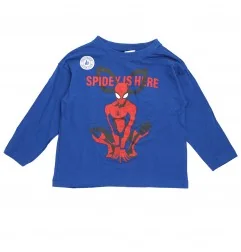 Παιδικό Μακρυμάνικο μπλουζάκι Marvel Spider-Man "Spidey Is Here" – Μπλε (HY10037blue) - Μπλουζάκια Μακρυμάνικα (μακό)
