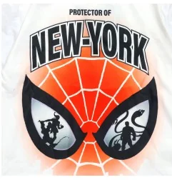 Παιδικό Μακρυμάνικο μπλουζάκι Marvel Spider-Man "Protector of New York" – Λευκή (HY10038WHITE)