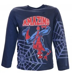 Παιδικό Μακρυμάνικο μπλουζάκι Marvel Spider-Man "Amazing" – Σκούρο Μπλε (HY10205NAVY) - Μπλουζάκια Μακρυμάνικα (μακό)