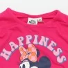 Παιδικό μακρυμάνικο μπλουζάκι Disney Minnie Mouse "Happiness" – Φούξια (HY10137FUSHIA)