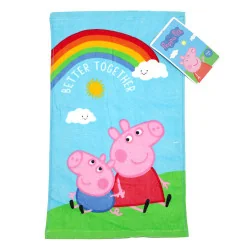Παιδική Πετσέτα Προσώπου & Χεριών Peppa Pig "Better Together" 30x50cm – 100% Βαμβάκι (JFK036600)
