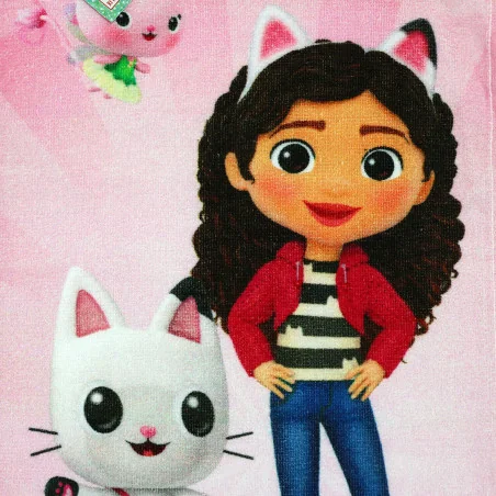Παιδική Πετσέτα Προσώπου & Χεριών Gabby's Dollhouse "Cat World" 30x50cm – 100% Βαμβάκι (FML365839)