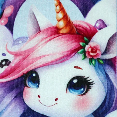 Παιδική Πετσέτα Προσώπου & Χεριών "Unicorn Princess" 30x50cm – 100% Βαμβάκι (FML365976)