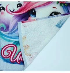 Παιδική Πετσέτα Προσώπου & Χεριών "Unicorn Princess" 30x50cm – 100% Βαμβάκι (FML365976) - Πετσέτες προσώπου / νηπιαγωγείου