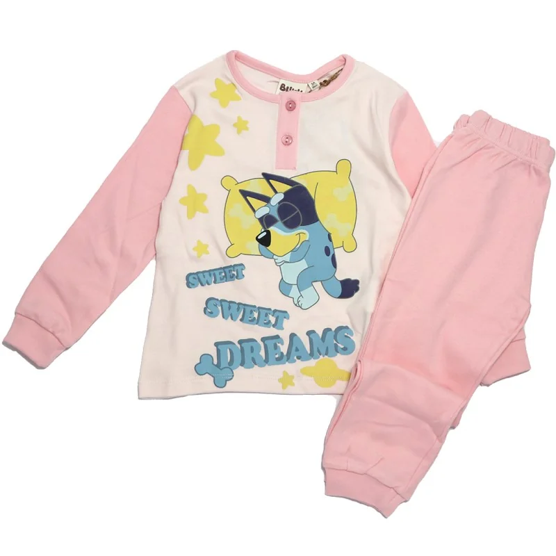 Παιδική Πυτζάμα για Κορίτσι Bluey "Sweet Dreams" 100% Βαμβάκι Σε Κουτί Δώρου – Ροζ(HY20141Pink) Παιδική Πυτζάμα για Κορίτσι Bluey "Sweet Dreams" 100% Βαμβάκι Σε Κουτί Δώρου – Ροζ(HY20141Pink)